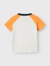 Name It Dokus t-skjorte gråmelert/orange thumbnail