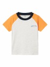 Name It Dokus t-skjorte gråmelert/orange thumbnail