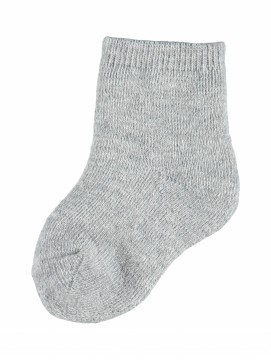 Waksi ull terry sokker grå