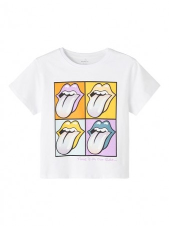 Rolling Stones t-skjorte Name It hvit